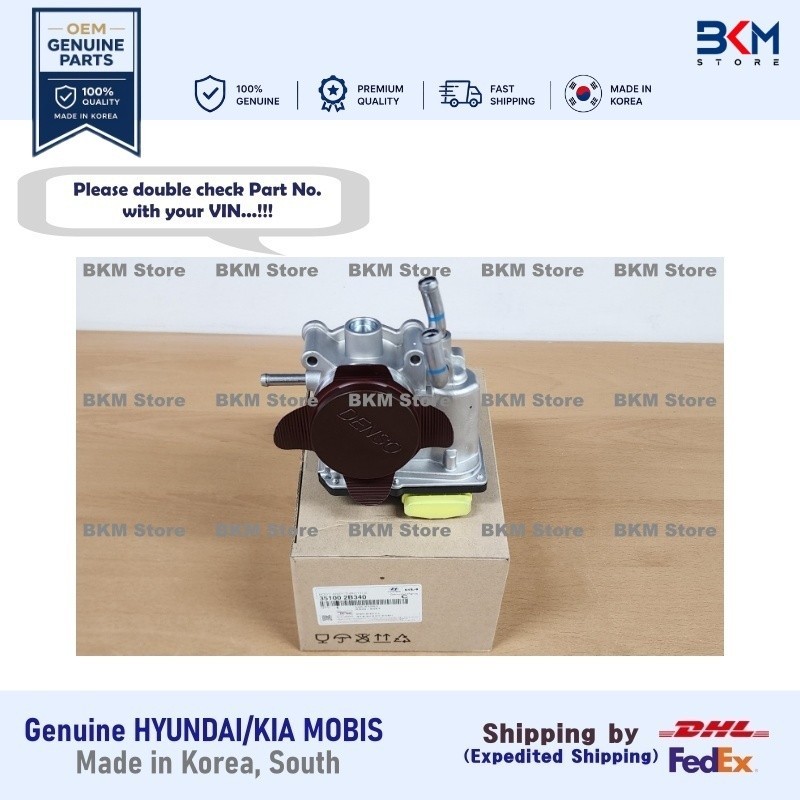 Genuine 351002B340 Throttle Body Assy for Hyundai, Kia Motors - 1.6L