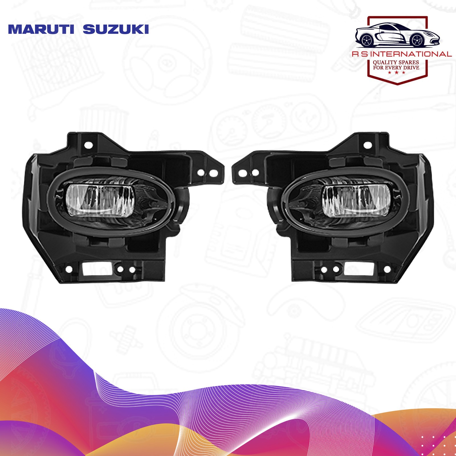 Maruti suzuki genuine fog light/ lamp kit for fronx 2022-25 990J0M74T11-010