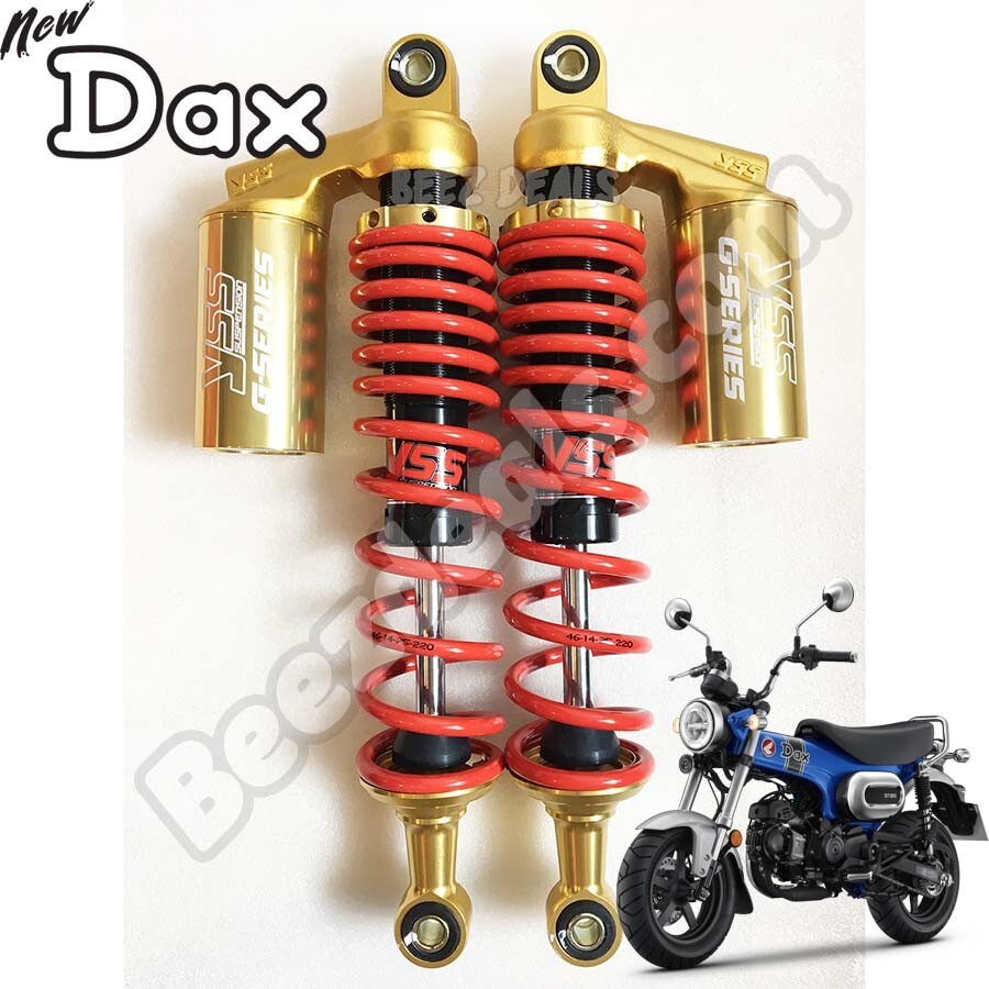 YSS Gas Shocks Absorber Suspension Adjustable Gold Red JB04 JB06 Honda Dax 125