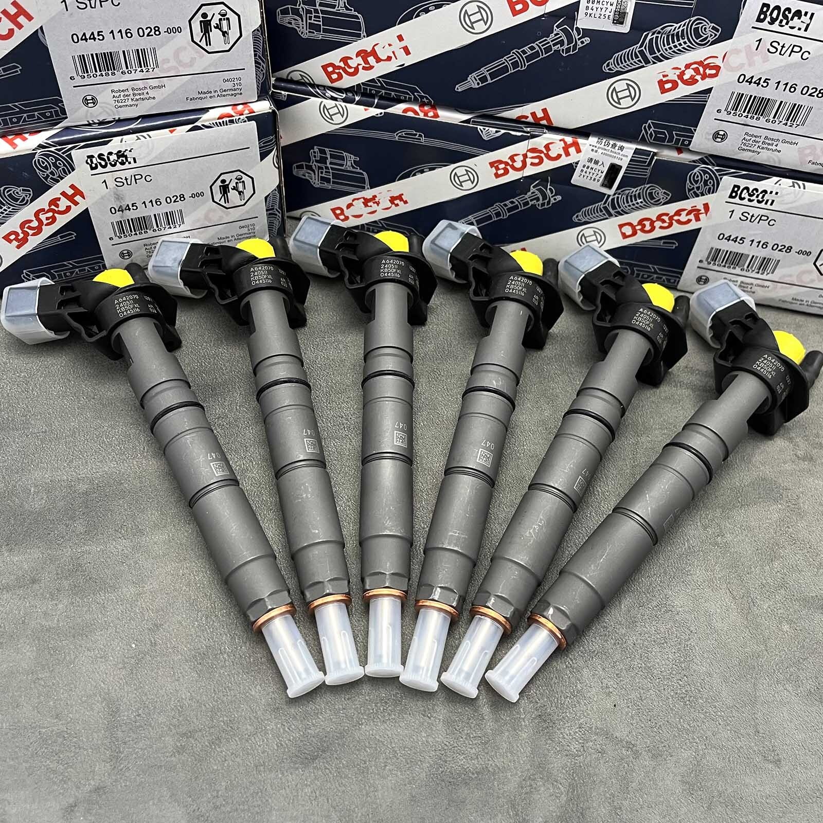 6X Bosch Fuel Injector for Sprinter Mercedes 3.0L 0445116028 OM642 A6420701287