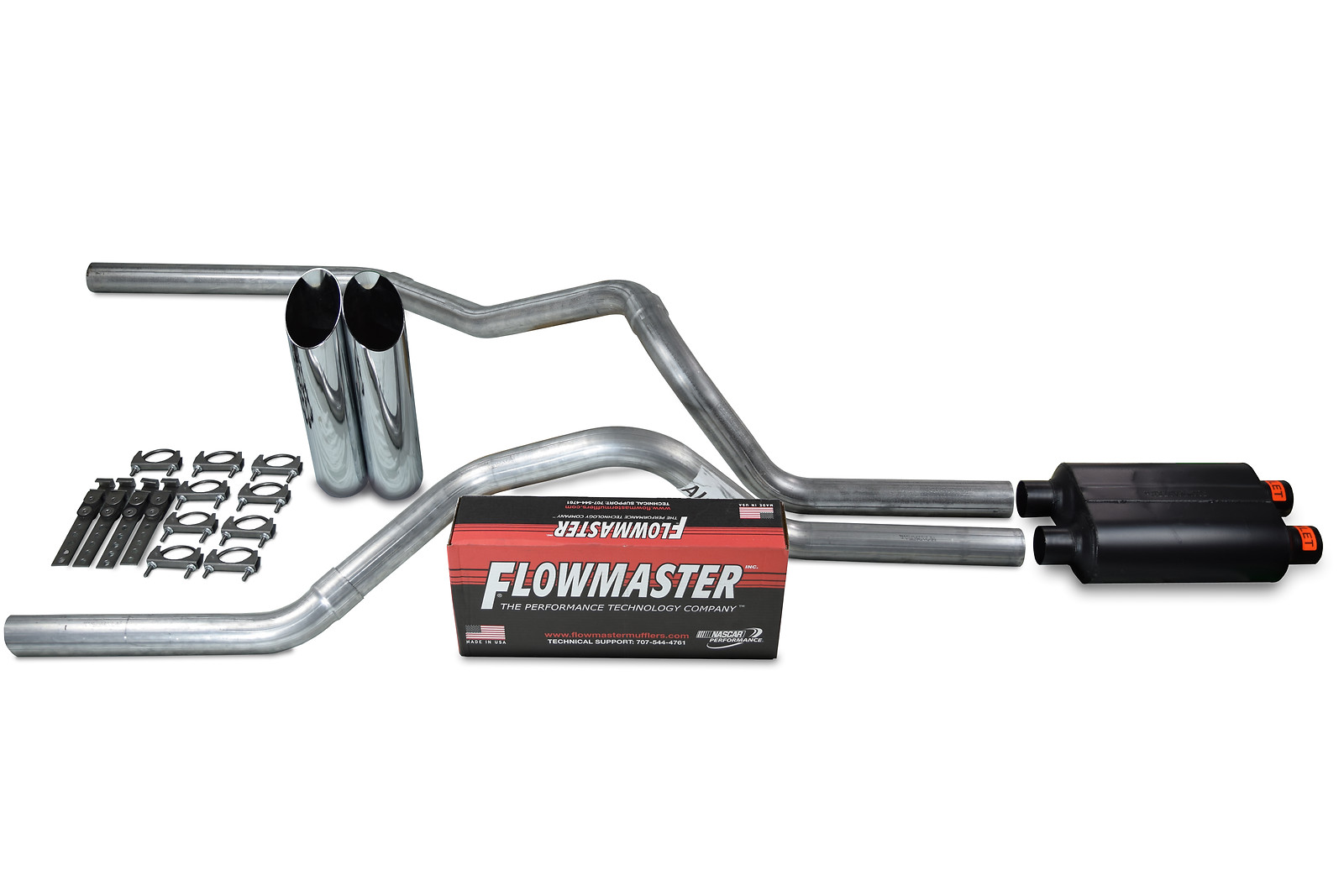 96-99 Chevrolet GMC Truck 5.7L Dual Exhaust Includes Flowmaster 40 Series w/tips