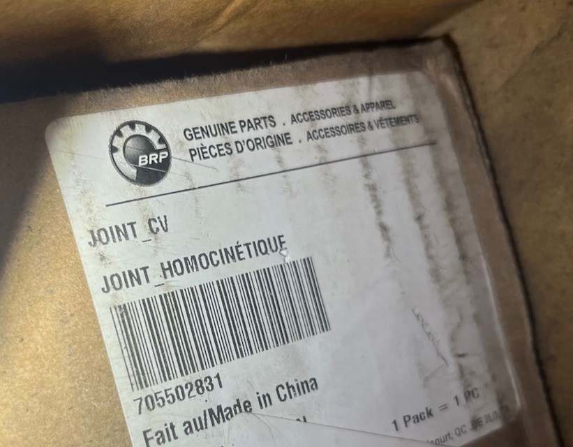 Genuine Can-Am BRP 705502831 Rear CV Axle / CV Joint – NEW OEM