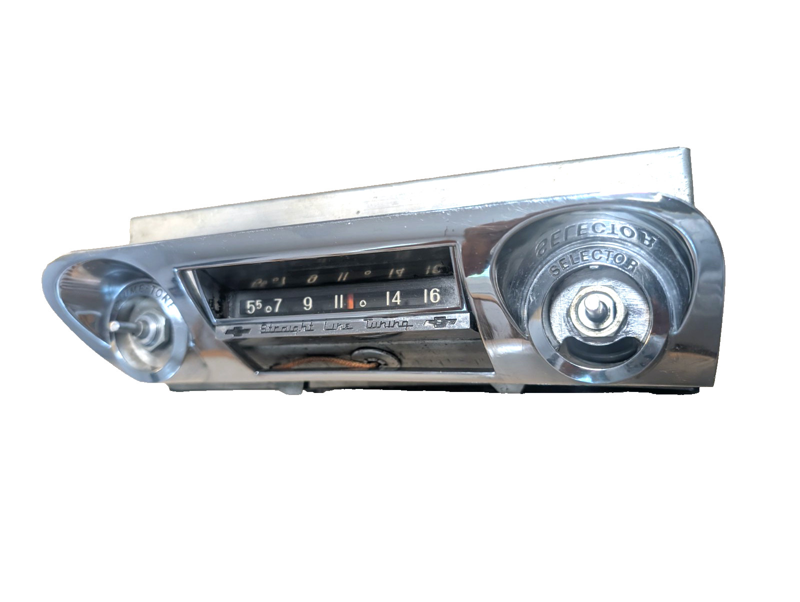 Cosmeticly Excellent 1960 Chevrolet Radio Delco, With Chrome Faceplate Cosmeticly Excellent 1960 Chevrolet Radio Delco, With Chrome Faceplate