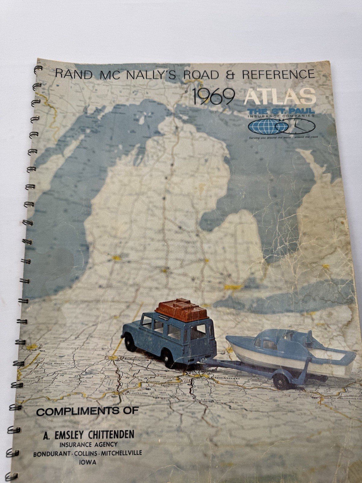 VTG 1969 Rand Mc Nally’s Road & Reference Atlas Pontiac GTO 442 Olds