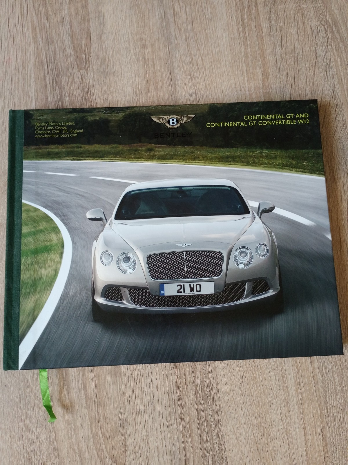 NEW Bentley continental gt & convertible v12 2012 BOOK - Options & Specs list