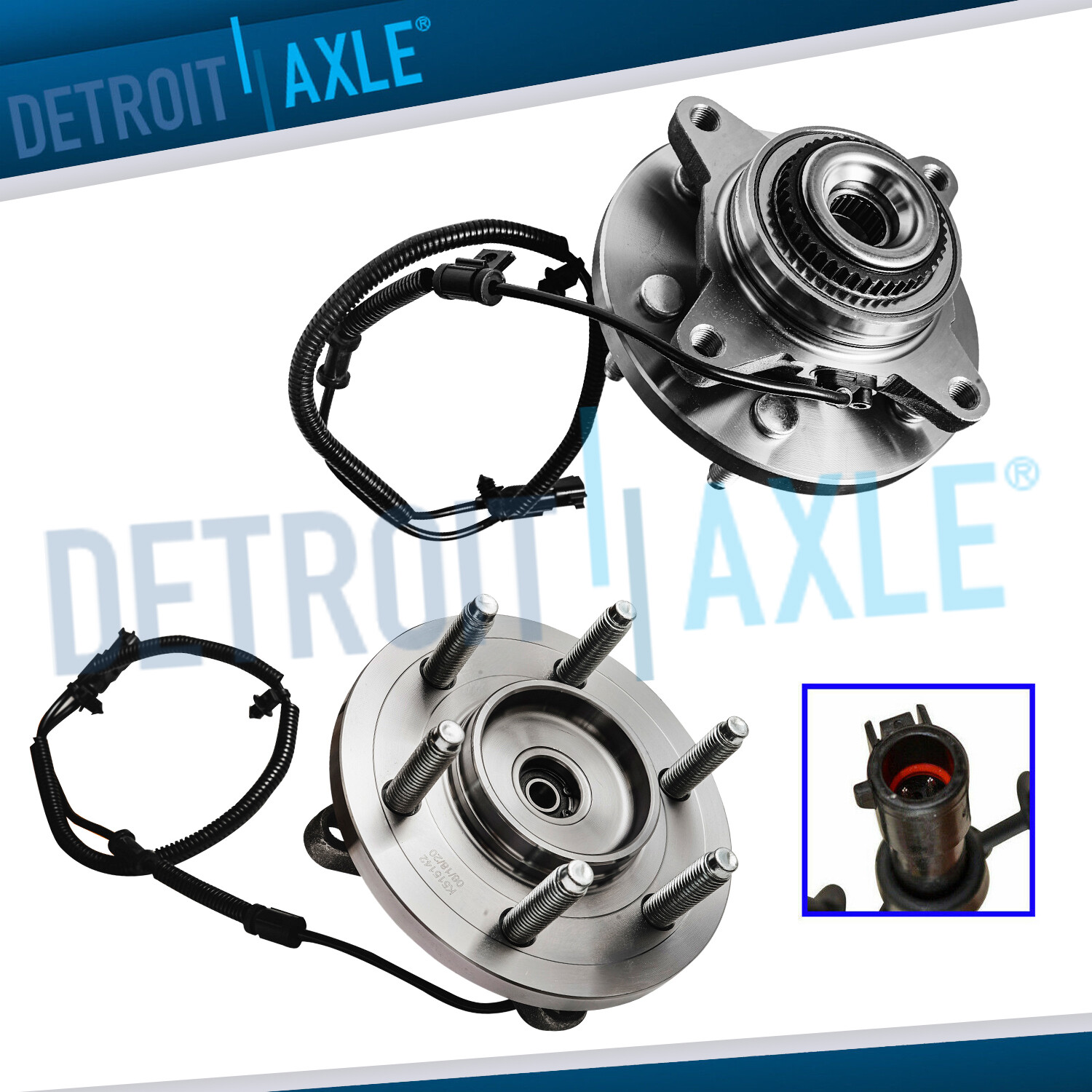 4WD Pair Front Wheel Bearing Hub for 2011 - 2014 Ford F-150 Expedition Navigator