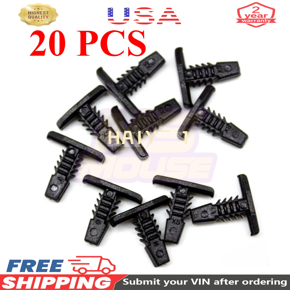 4876498 Fits for GM Door Rubber 20 Pcs Weatherstrip Retainer Clips T Seal Rivet