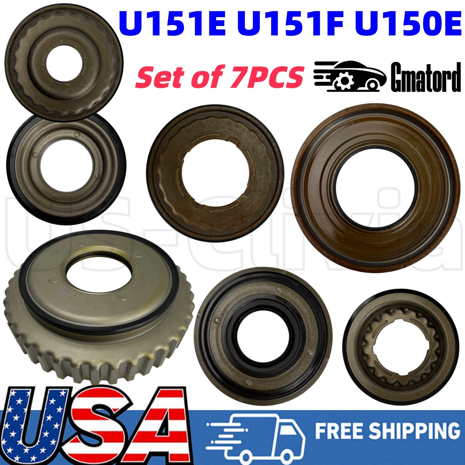 5-Speed Transmission Clutch Bonded Piston Kit For Toyota Lexus U151E U151F U150E