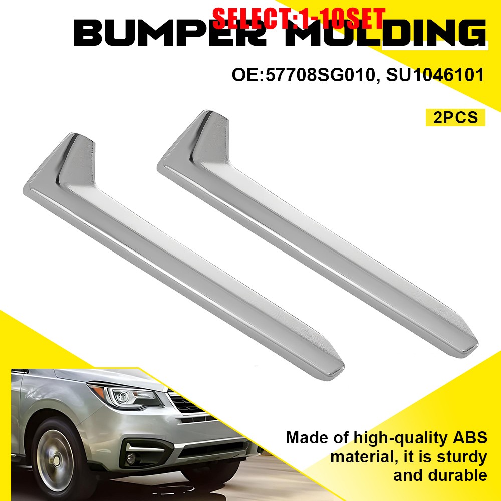 Fog Light Molding Trim Chrome For 2017-28 Subaru Forester Left Right Front 2-20X