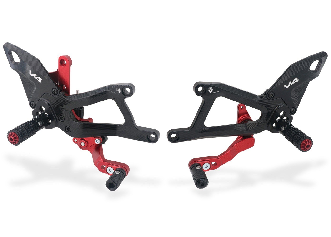 Cnc Racing Adjustable Rearsets Ducati V4 Panigale S R With Carbon Heel 2025 +