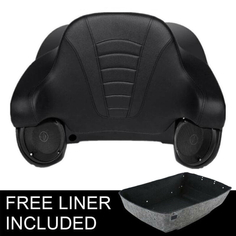 King Trunk Backrest Speakers Fit For Harley Touring Street Road Glide 2014-up