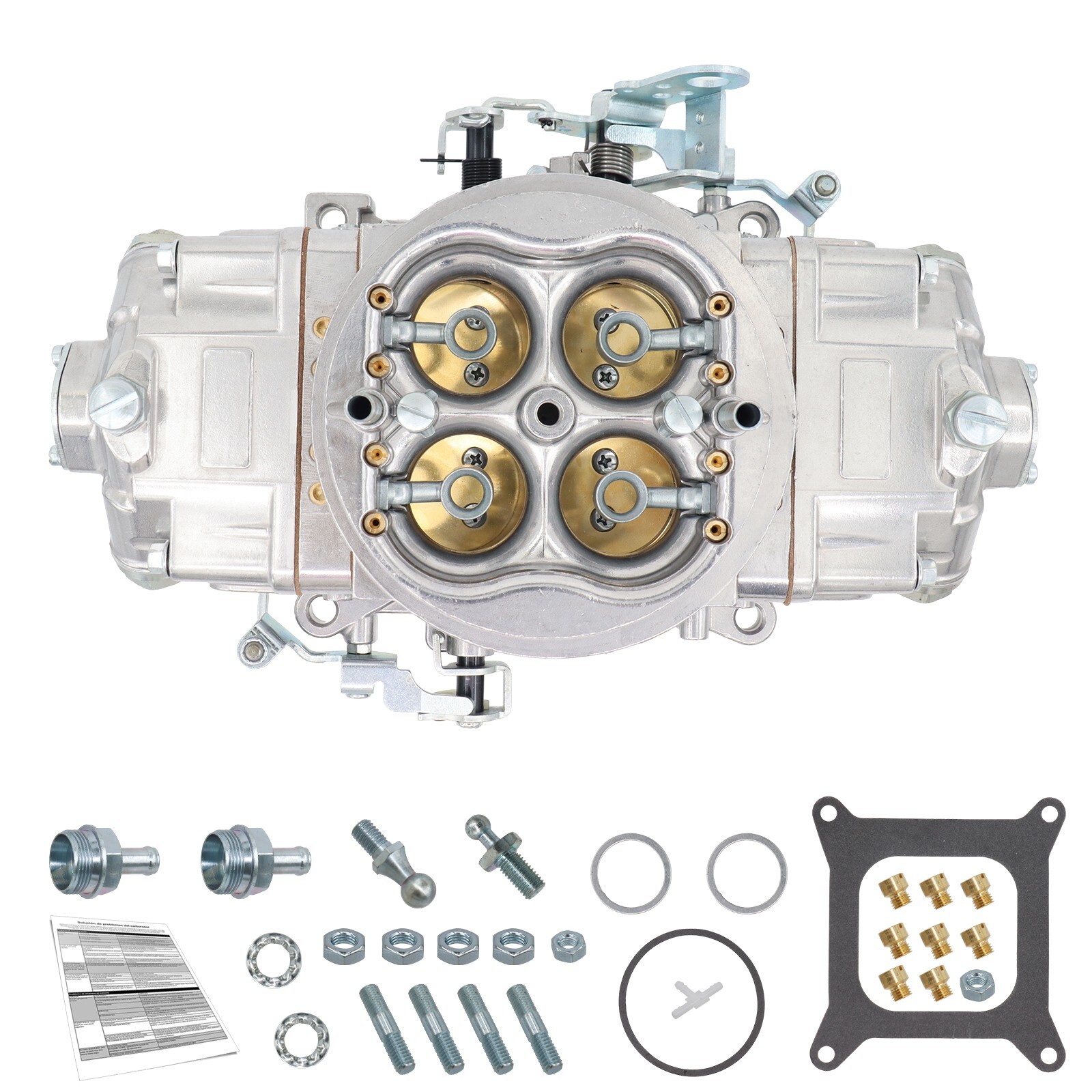 4 Barrel 850CFM Performance Race Carburetor Double Pumper Mechanical BR-67201