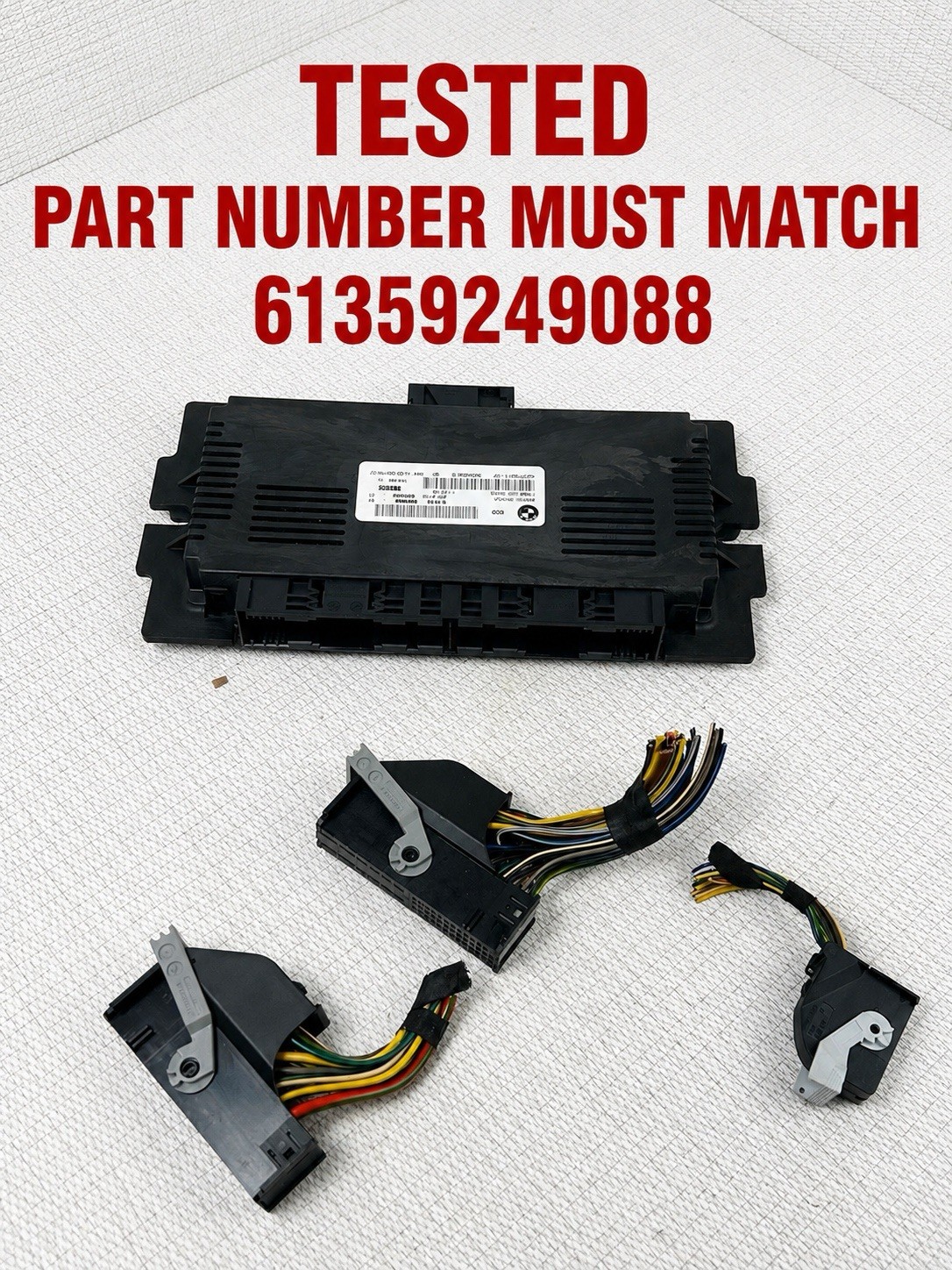 2010-2012 BMW 328I LED BASIS LIGHTING BODY CONTROL MODULE BCM BCU 6135 9249088 2010-2012 BMW 328I LED BASIS LIGHTING BODY CONTROL MODULE BCM BCU 6135 9249088