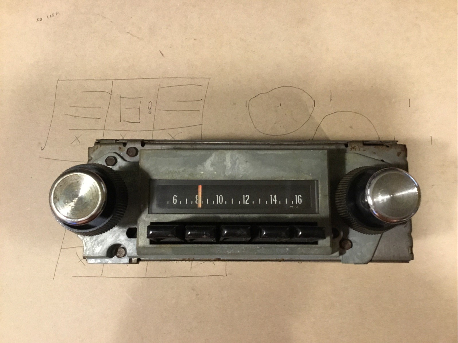 1969 69 PONTIAC FIREBIRD TRANS AM 400 LONG BUTTON AM RADIO W/KNOBS ORIG GM DELCO 1969 69 PONTIAC FIREBIRD TRANS AM 400 LONG BUTTON AM RADIO W/KNOBS ORIG GM DELCO
