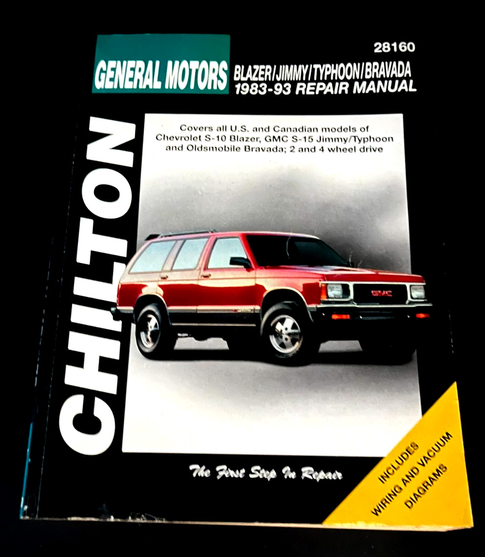 Chilton 28160 General Motors Blazer Jimmy Typhoon Bravada 1983-93 Repair Manual Chilton 28160 General Motors Blazer Jimmy Typhoon Bravada 1983-93 Repair Manual