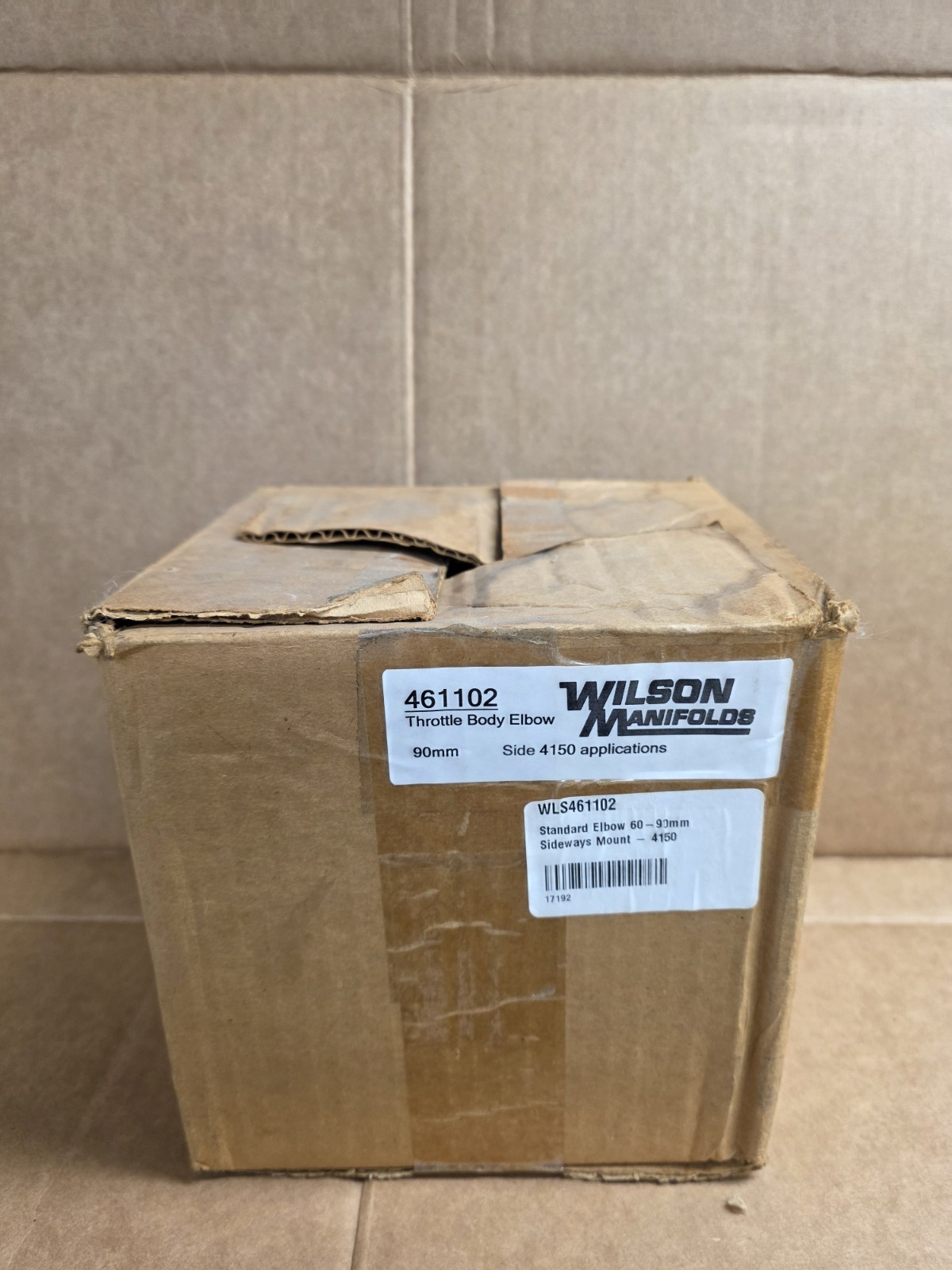 Wilson Manifolds 461102 60-90mm Sideways 4150 Intake Elbow