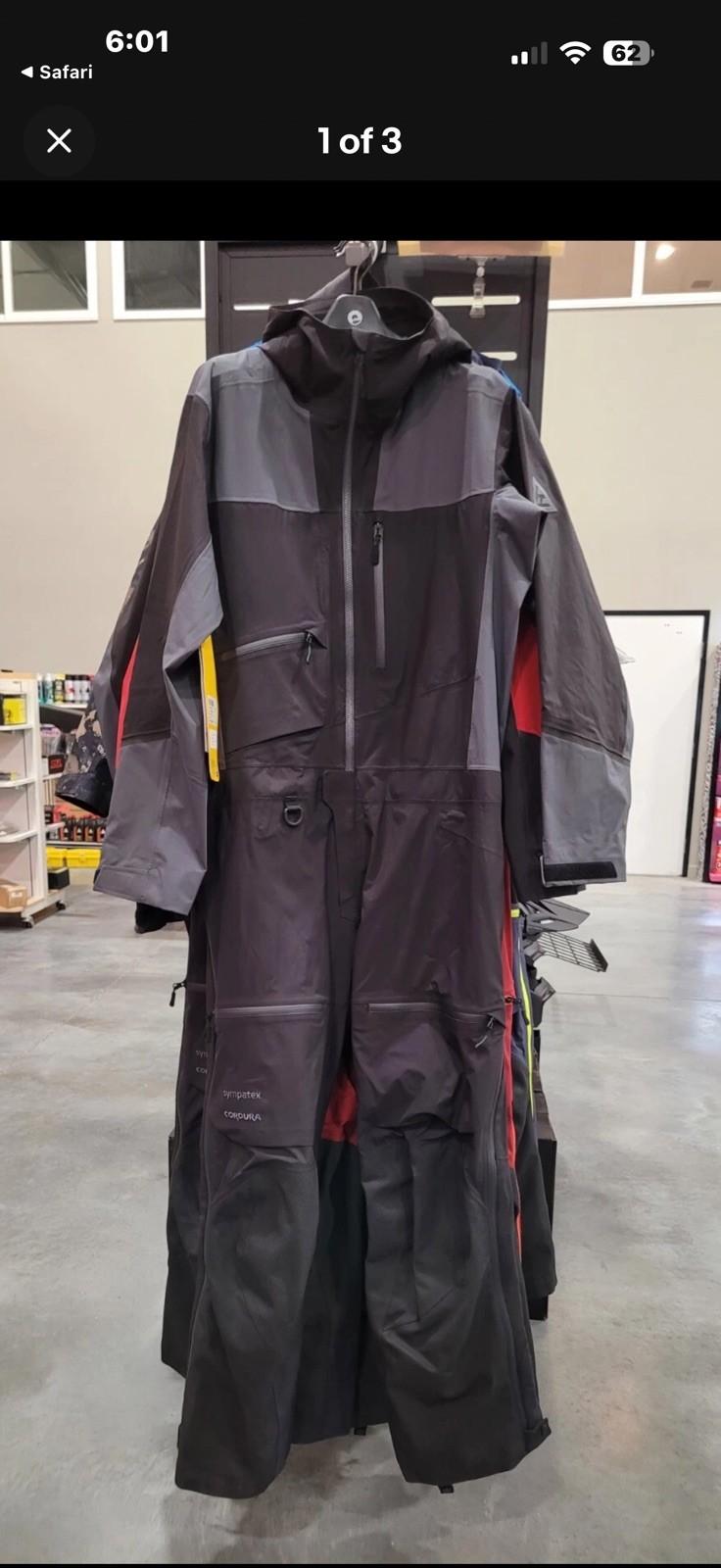 Skidoo BC Aspect Monosuit Large one piece snowsuit Waterproof Sympatex not Klim 