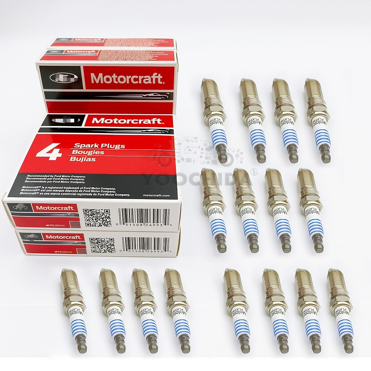 16PCS OEM Motorcraft Double Plat Spark Plugs SP526 CYFS12FP SP526X Fits For Ford