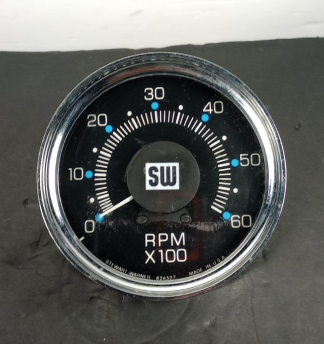 Rare Stewart Warner 6K Tachometer 826527 3 1/2