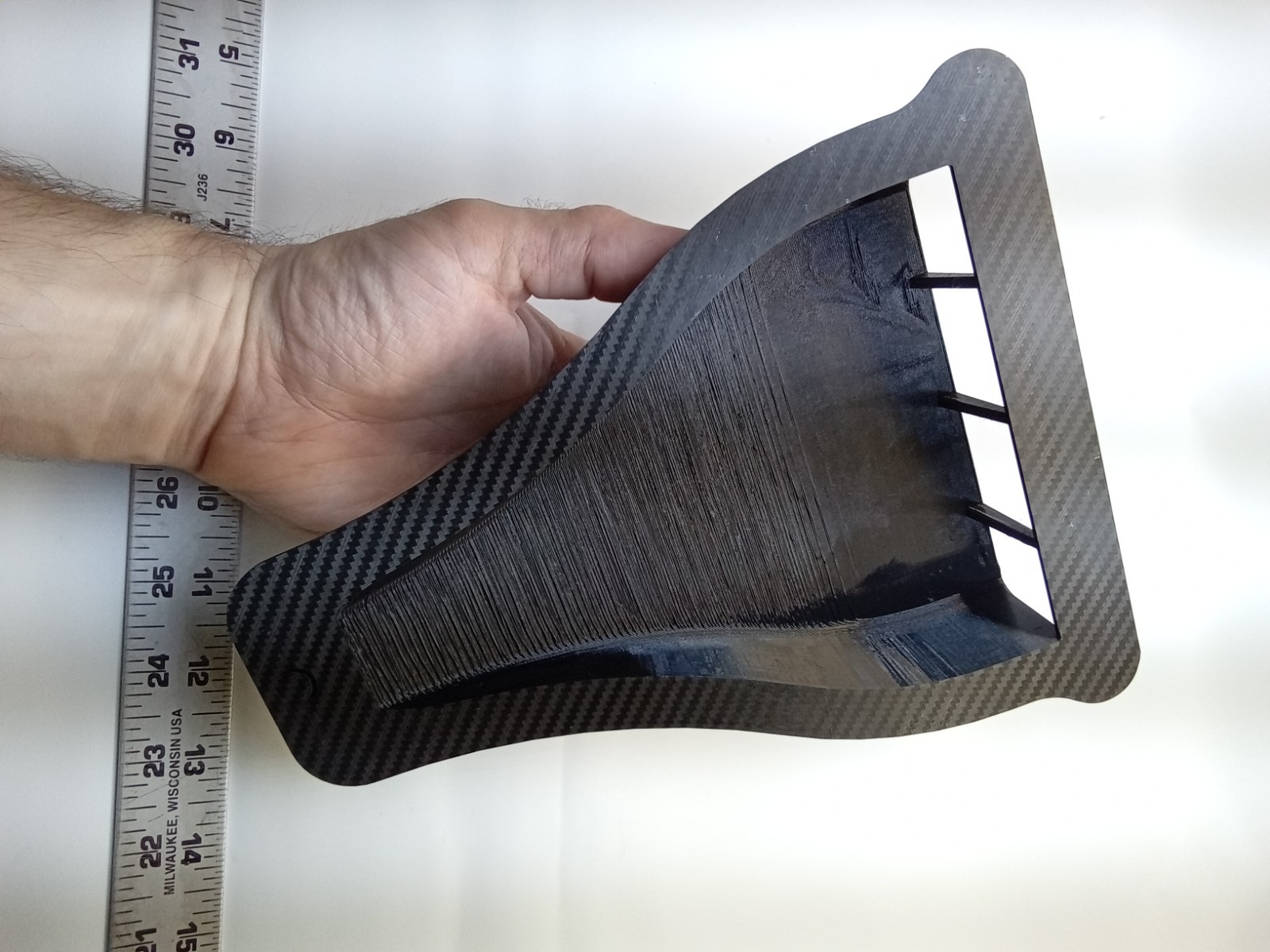 LARGE NACA Duct Centerline Air Scoop Inlet Flat Mount Undertray Hood Panel