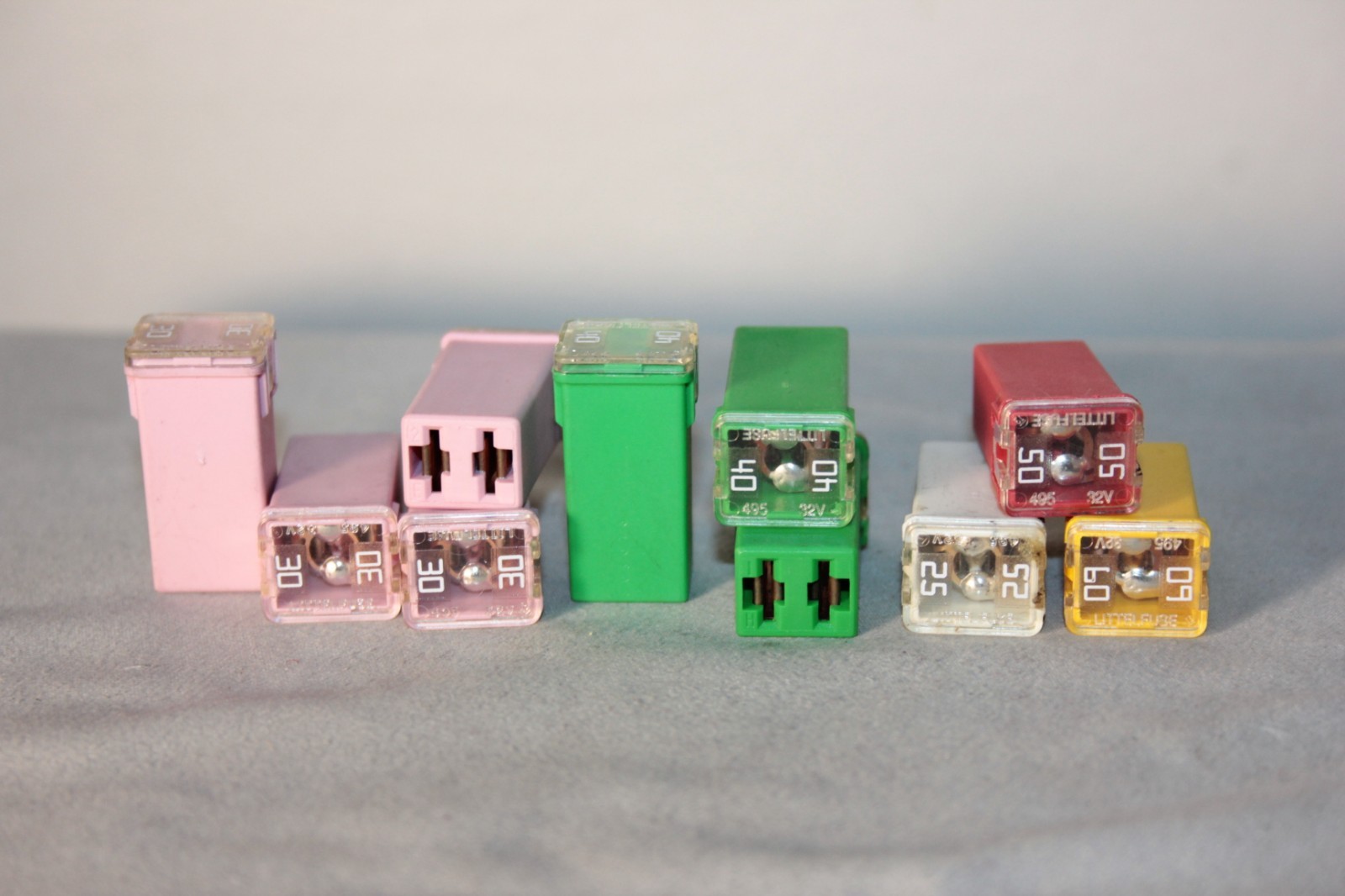 JCASE female lot 10 fuses Chrysler Jeep Dodge Kia Ford 25A 30A 40A 50A 60A