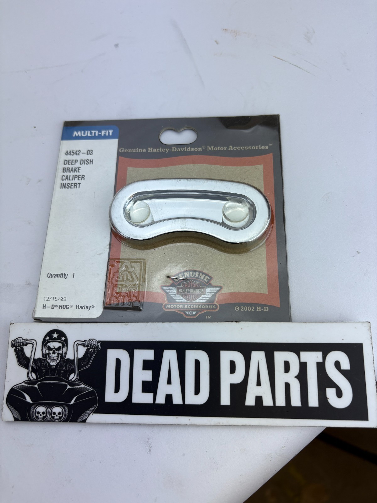 Harley NIP OEM chrome deep dish brake caliper trim insert 44542-03