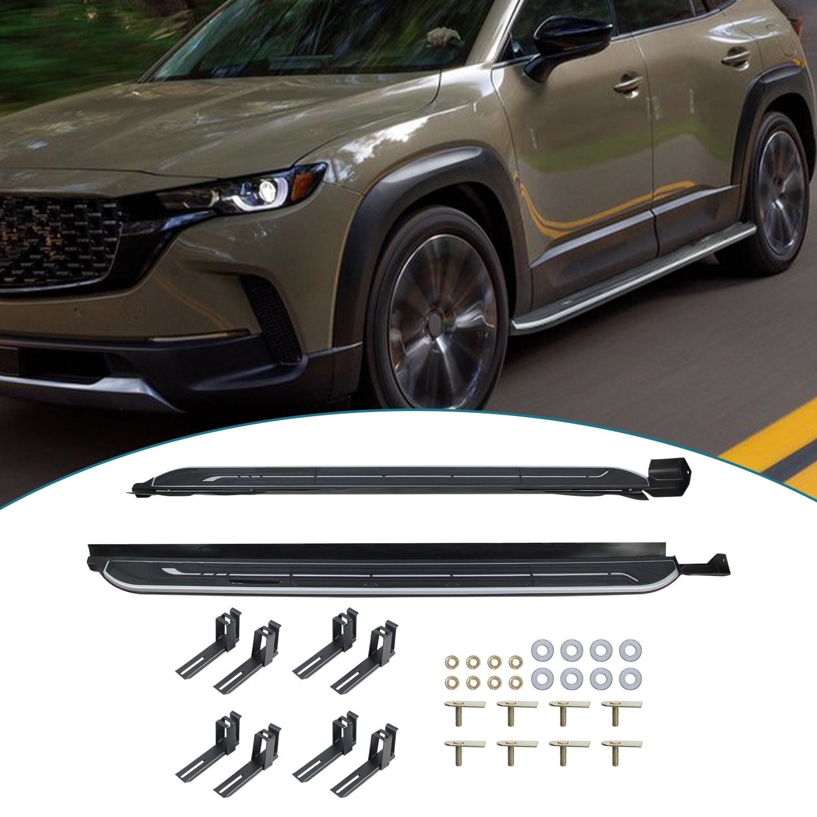 Nerf Bars Running Boards For 2023-2026 Mazda CX50 CX-50 Side Steps LH+RH OEM