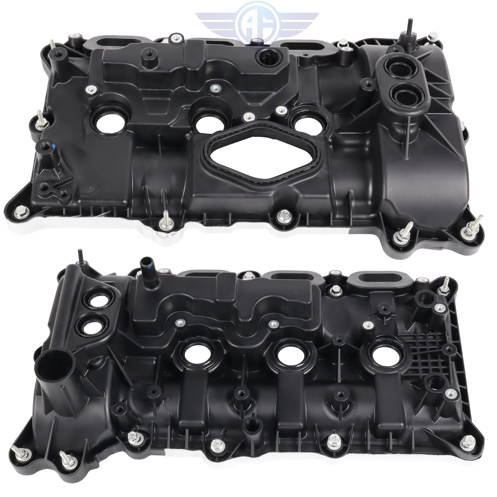 Left+Right Valve Covers For 2017-2020 Ford F-150 3.5L  HL3Z-6582-G HL3Z-6582-F