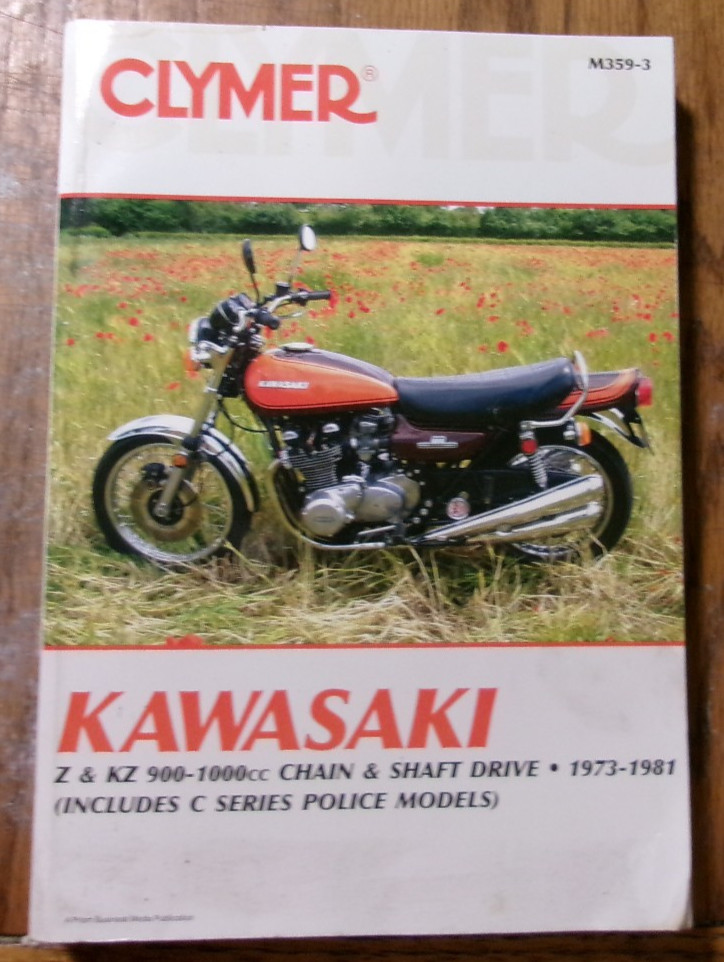 1973-81 Clymer Kawasaki Z KZ900-1000cc Maintenance Service Manual M359-3 (CLYMER