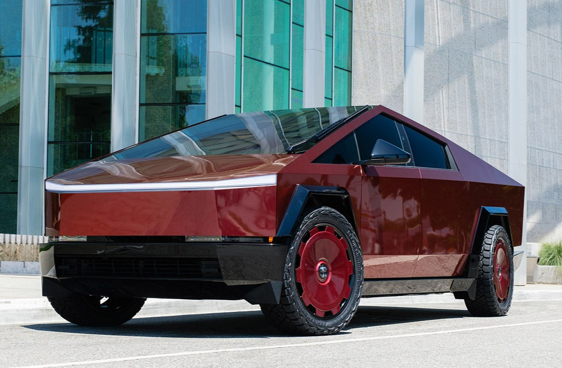 Wine Red For Cybertruck DIY PreCut Paint Protection Film PET Wrap Color Change