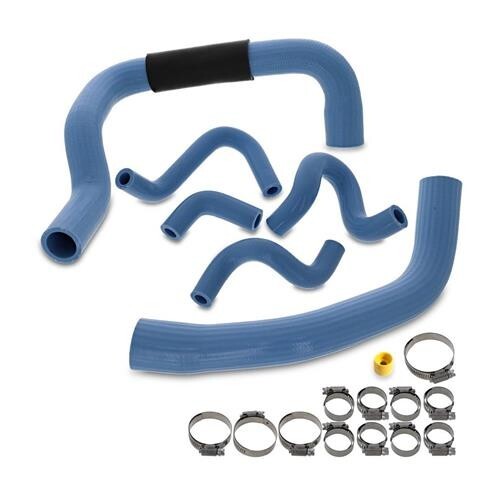 1986-1993 MUSTANG HEAVY DUTY BLUE SILICONE HOSE & CLAMP KIT STREET OUTLAW SALE