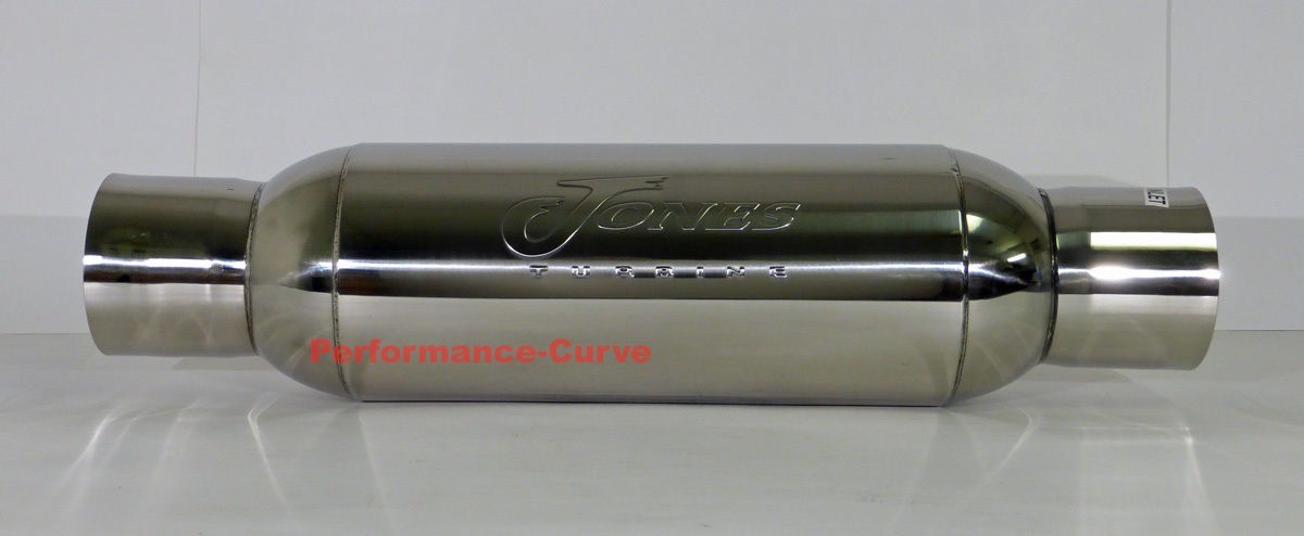 Jones Exhaust Turbine Muffler - 304 Stainless Steel - 4\ Jones Exhaust Turbine Muffler - 304 Stainless Steel - 4\