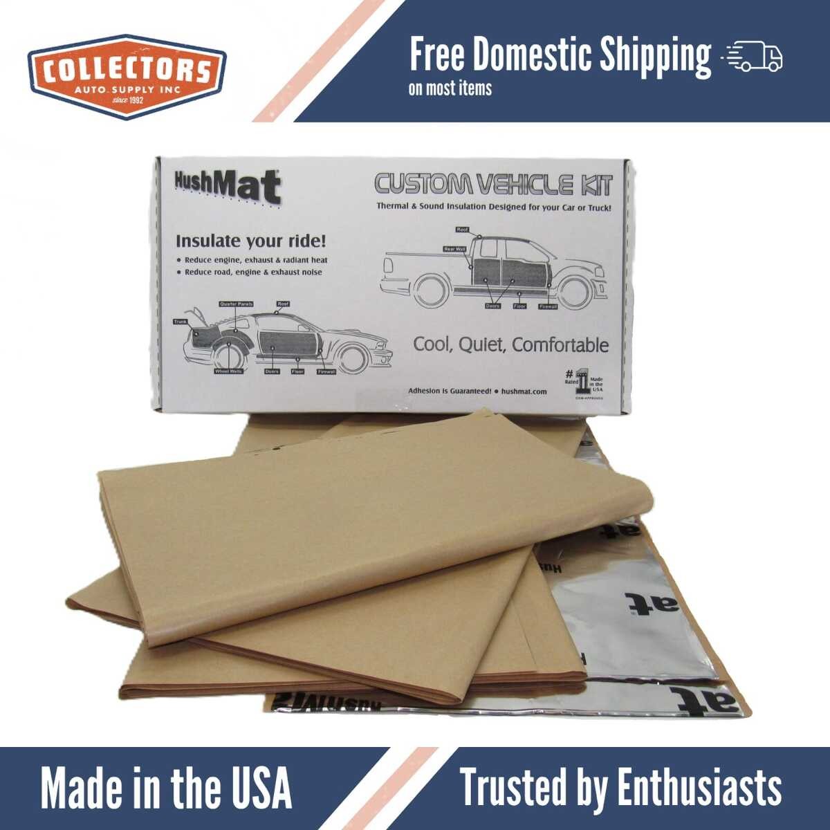 Sound Deadener Floor Insulation Kit for 1967-1969 Chevrolet Camaro 621671