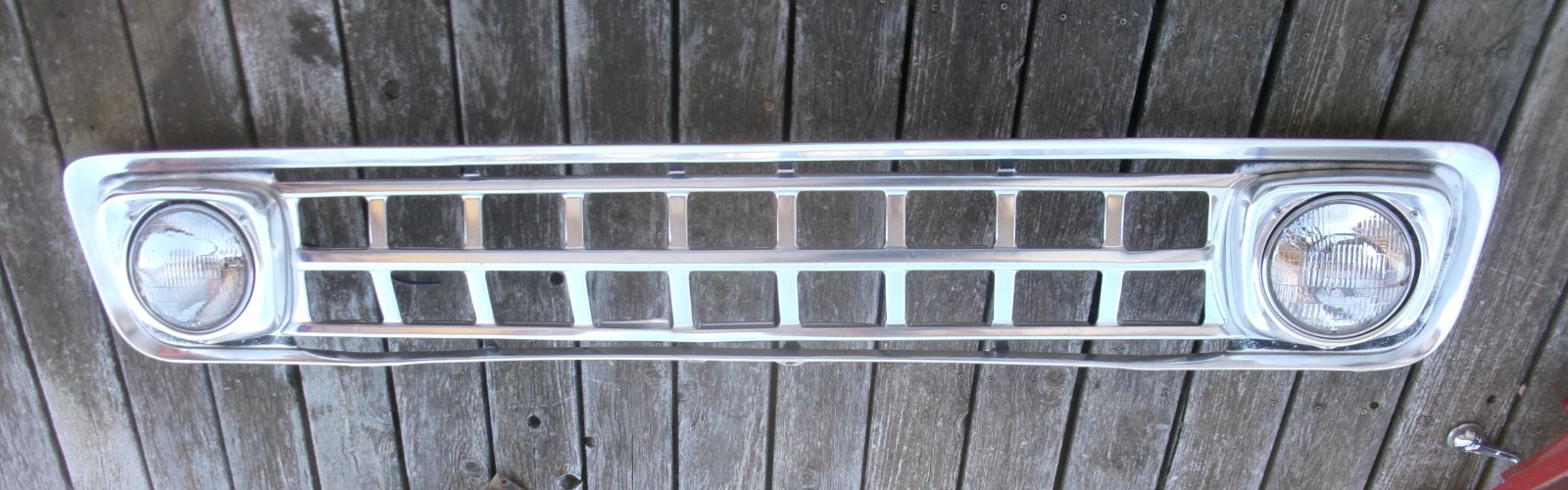 1965 FORD PICKUP TRUCK GRILL CUSTOM CAB ALUMINUM DELUXE ORIGINAL PATINA