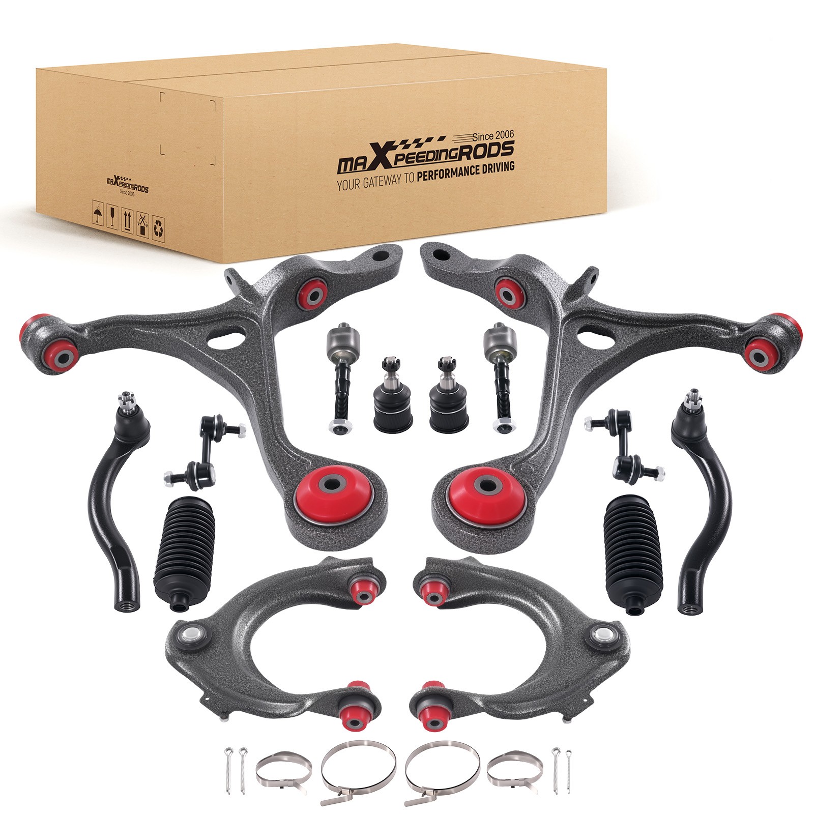 Front Control Arms Lower Ball Joint Suspension Kit for 2003 - 2007 Honda Accord