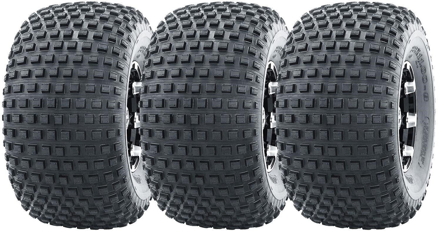 Set 3 WANDA ATV Tires 22x11-8 22x11x8 4PR for 3 Wheelers 10032 Warranty [New]