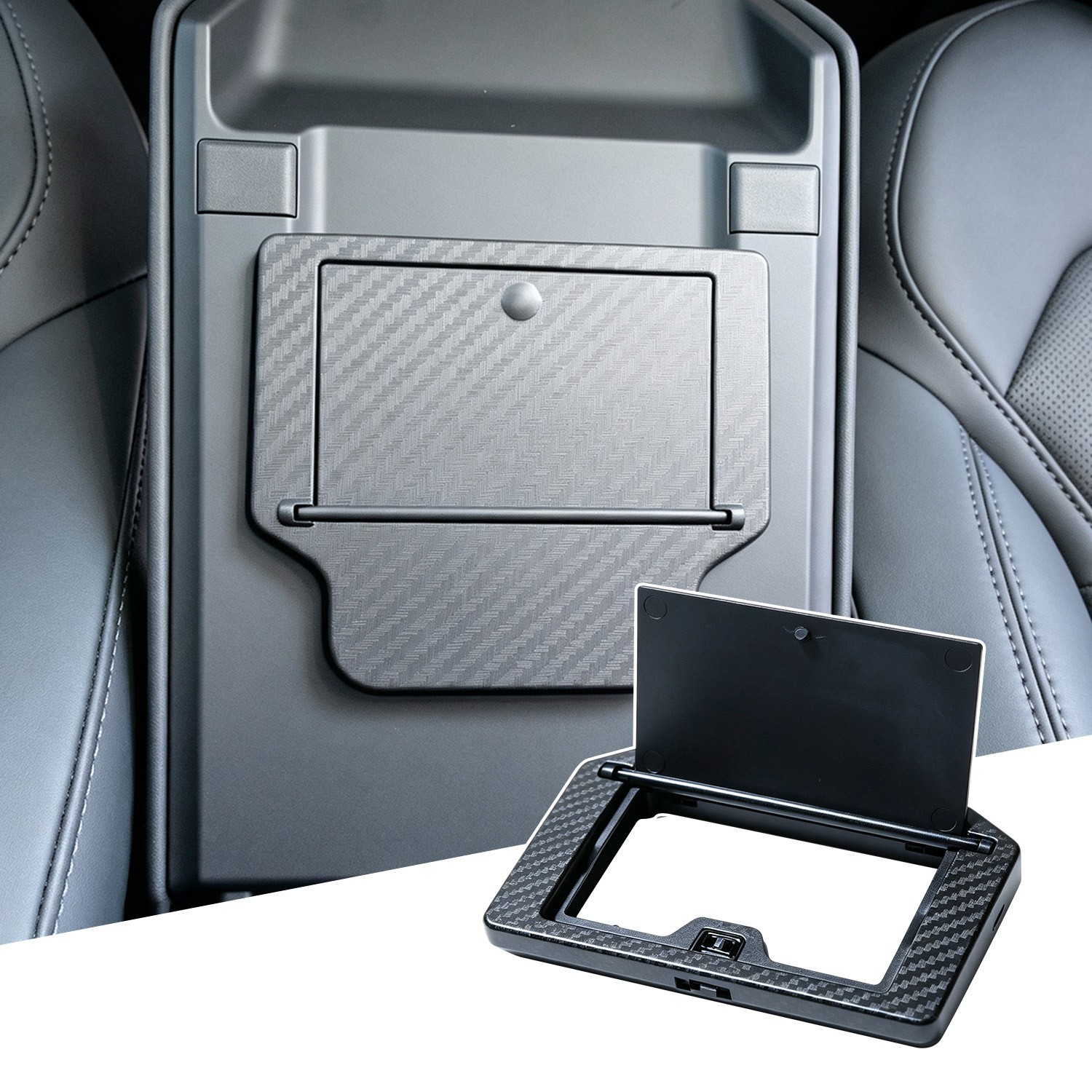 For 2025 2026 Tesla Model Y One-Touch Hidden Storage Box Center Console For 2025 2026 Tesla Model Y One-Touch Hidden Storage Box Center Console