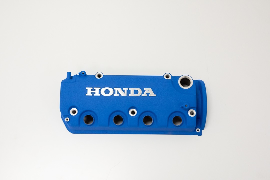 HONDA CIVIC OEM D SERIES D16 D15 SOHC VALVE COVER POWDERCOATED JDM WRINKLE BLUE
