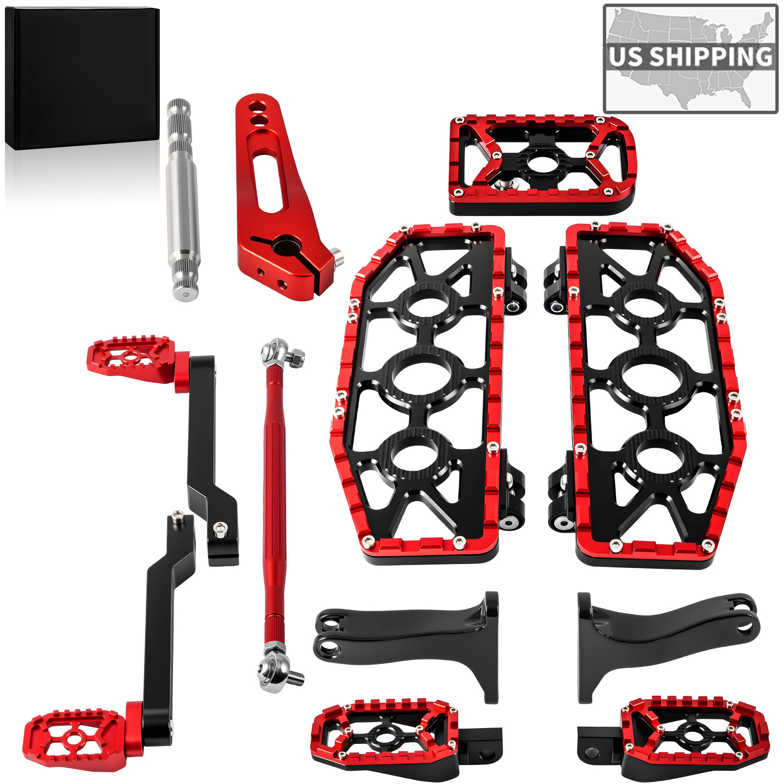 Floorboards MX Foot Boards for Harley Touring Road Street Electra Glide 2008-26