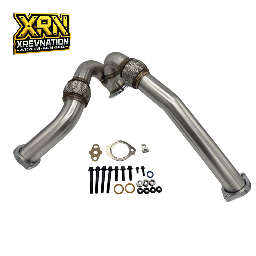 Heavy Duty Y-Pipe Up Pipe Kit for 2003.5-2007 Ford 6.0L Powerstroke w/Gaskets