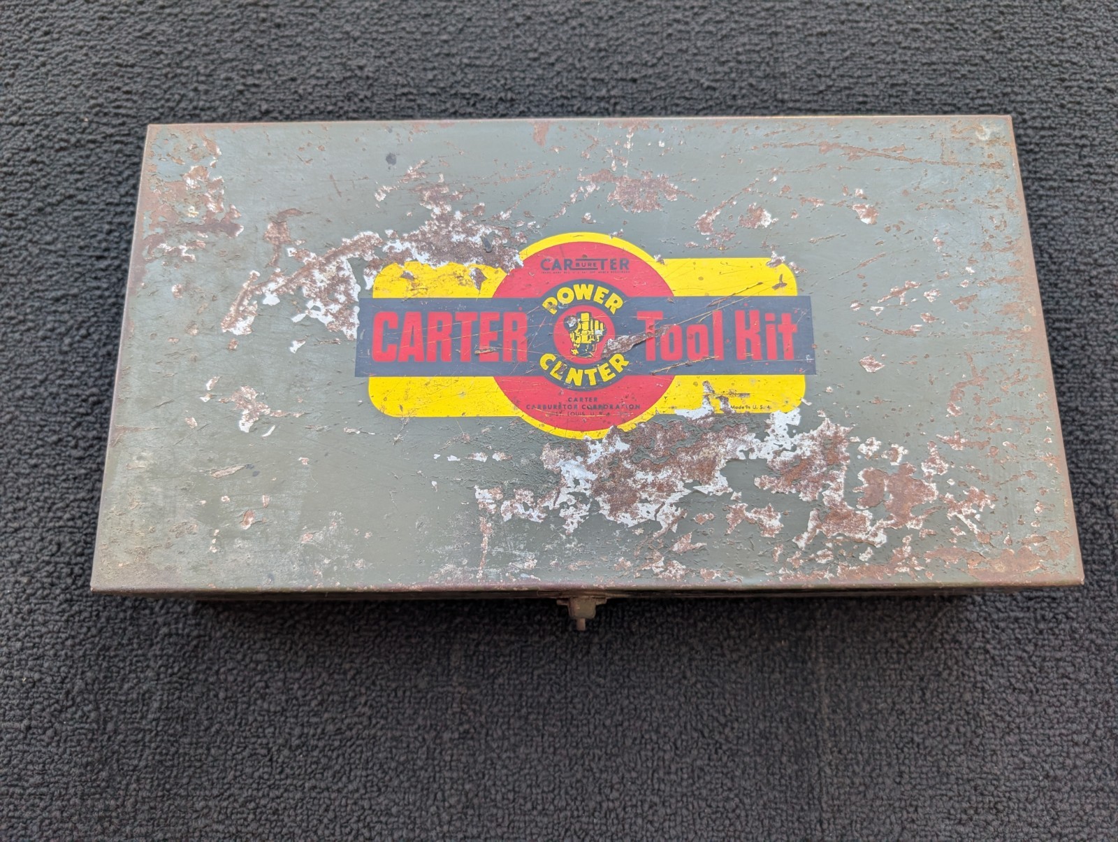 Vintage Carter Carburetor Power Center Tool Kit with 90+ Tools - 