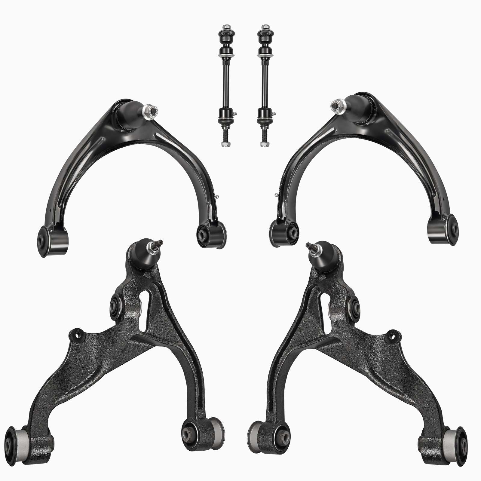 Front Upper Lower Control Arms Sway Bar For 2009-2018 Dodge Ram 1500 4WD 5 Lug
