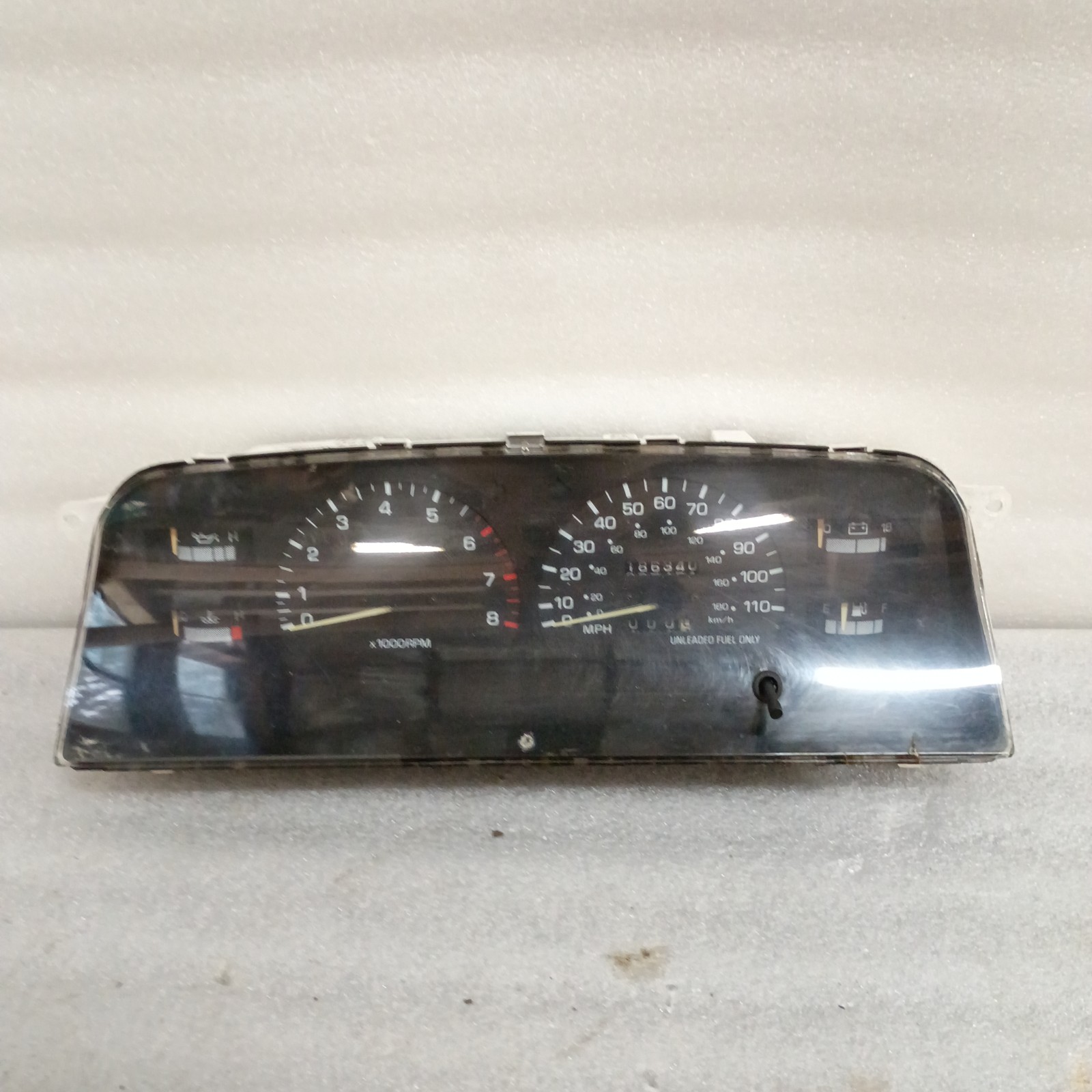 92-95 Toyota Gauge Cluster 186K Miles V6 Electronic Speedo 4Runner/Pickup