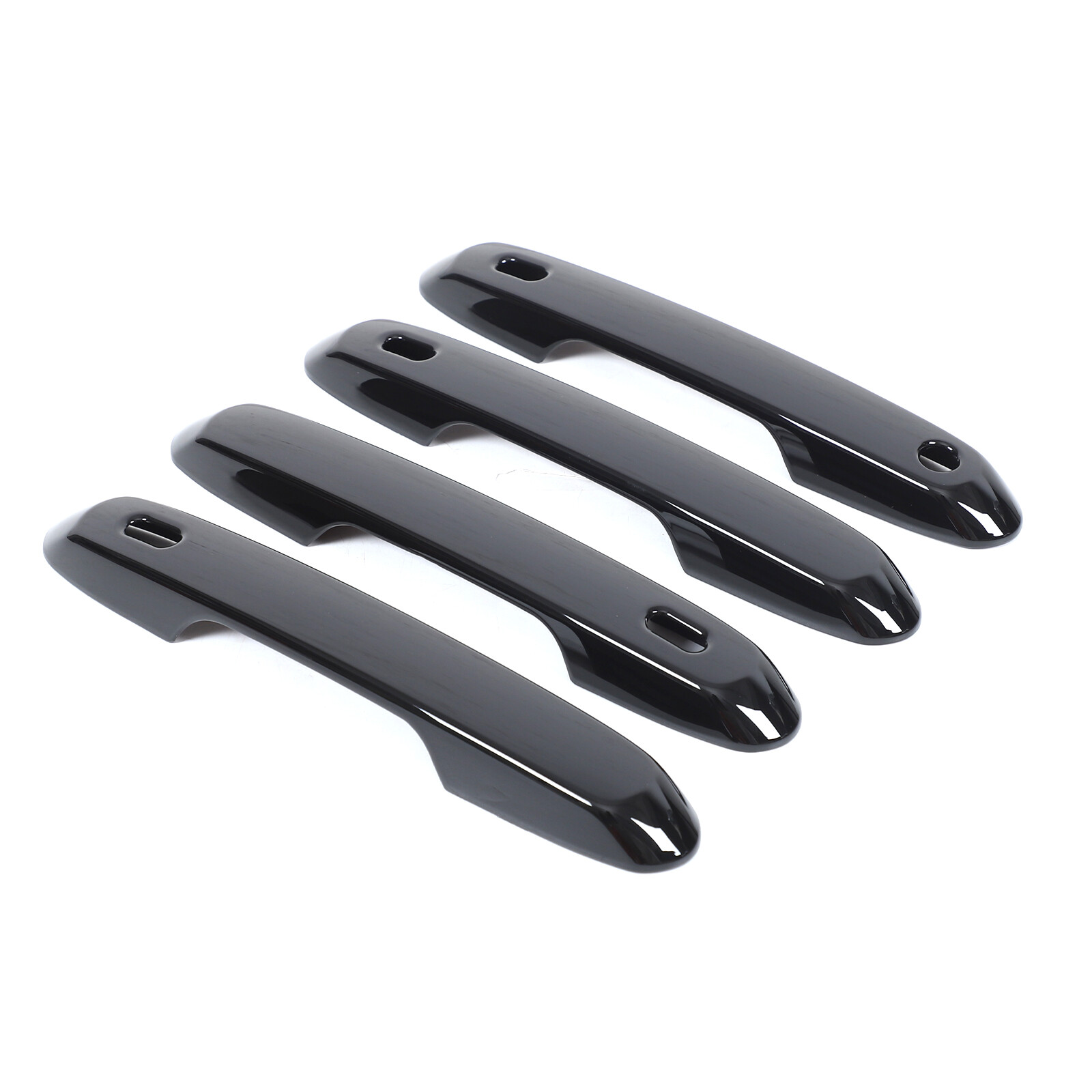 Fits 2024-26 Toyota Grand Highlander Exterior Door Handle Trim Cover Gloss Black