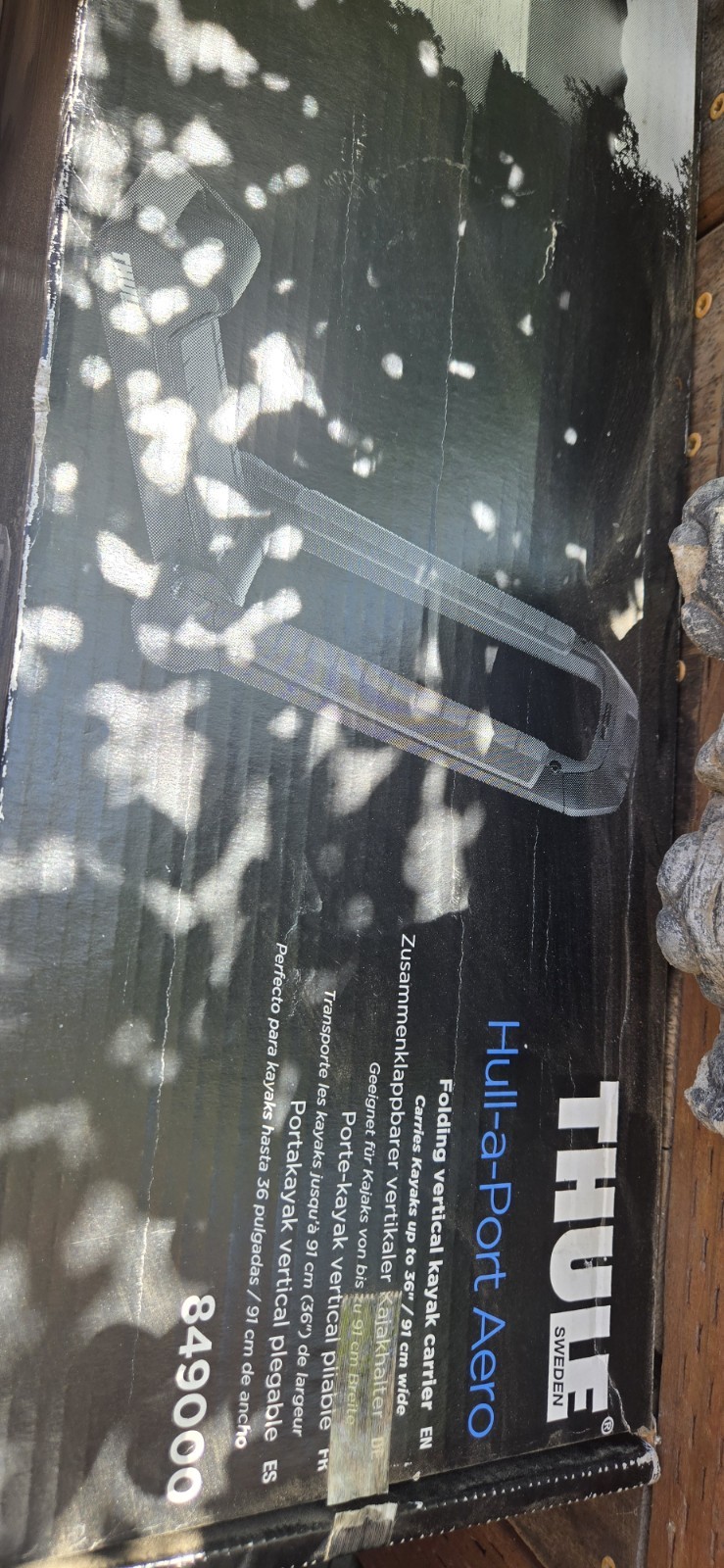 NEW Thule Hull-a-Port Aero 849000 J-Style Roof Kayak Carrier Folding/Locking