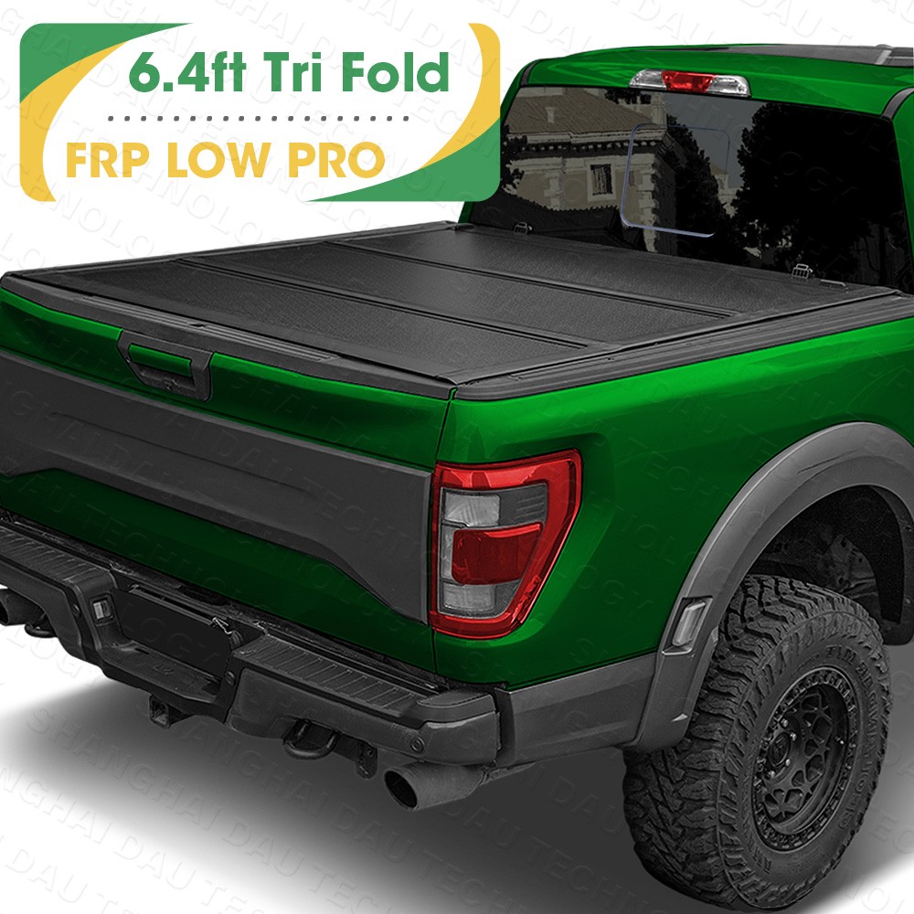 6.4FT Hard Tri Fold Low Profile Tonneau Cover For 2003-2026 Ram 1500 2500 3500