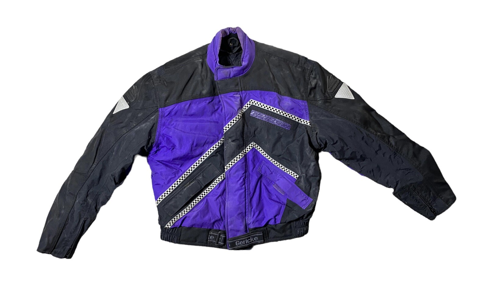 Vintage Hein Gericke Motorcycle Jacket Purple Black Men’s Size Large