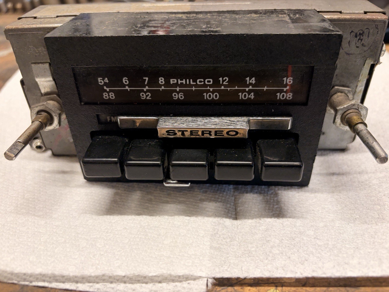 1973-1979 Ford Truck FM Radio With Aux.  Newly Refurbished.  Perfect.