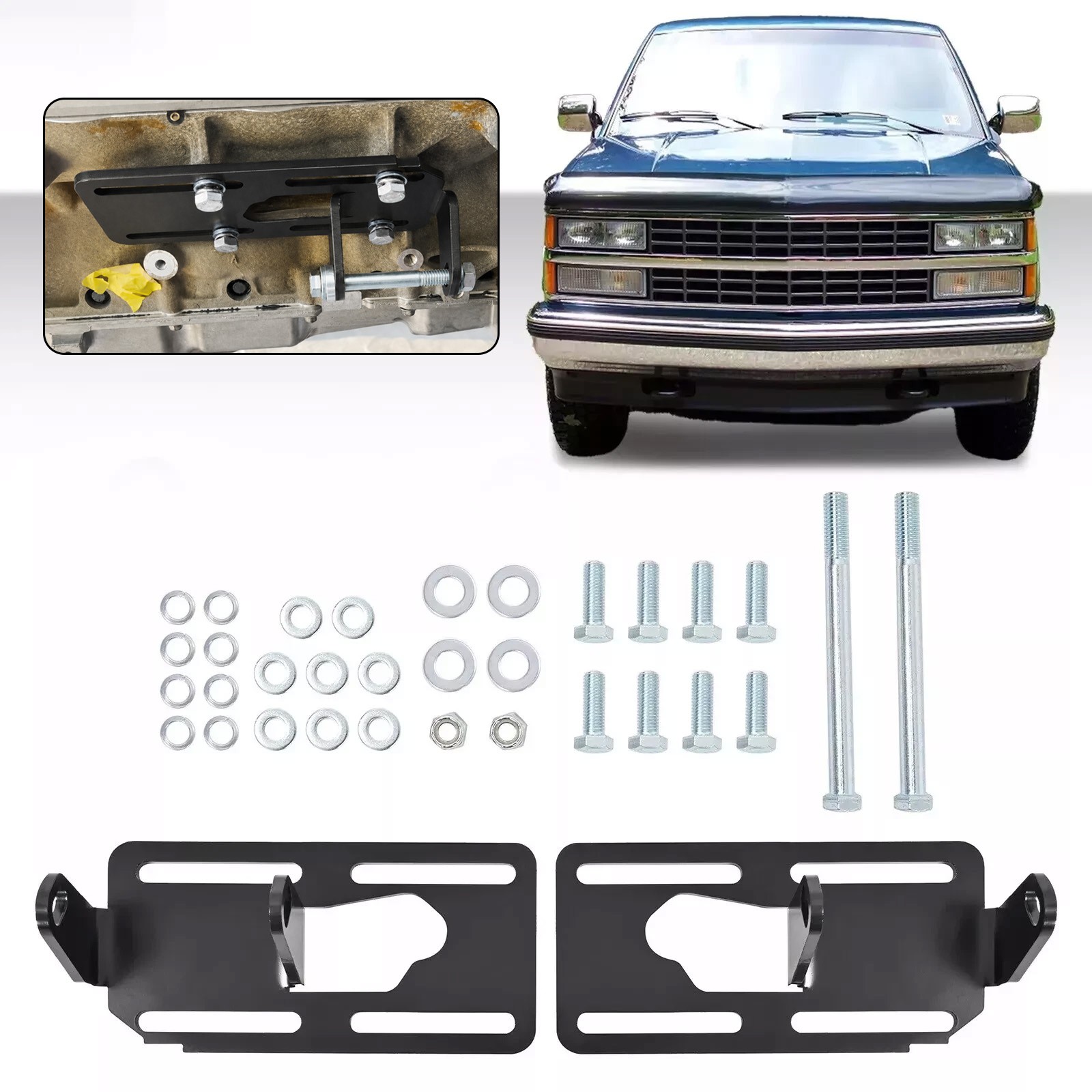 Adjustable Conversion Engine Motor Mounts For LS1 Swap 88-98 LS2 LS6 LSX LQ4 LQ9