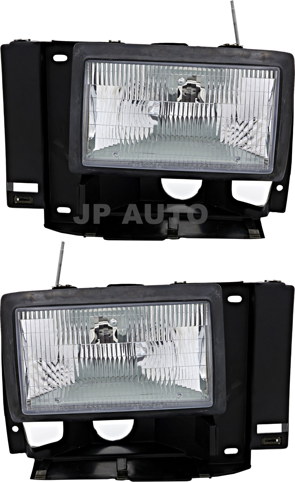 For 1989-1990 Ford Bronco II Explorer Ranger Headlight Halogen Set Pair